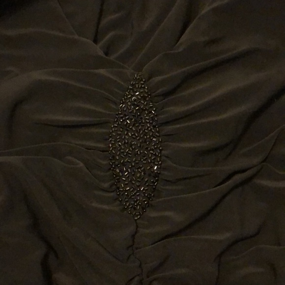 EVAN-PICONE Dress Women's Size 10 Black Sleeveless Halter Sequin Design - Picture 8 of 10